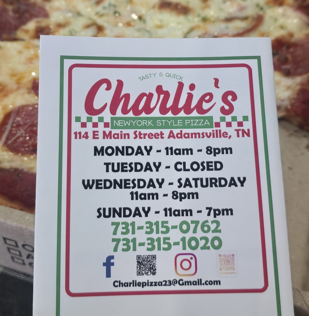 Charlie's Pizza