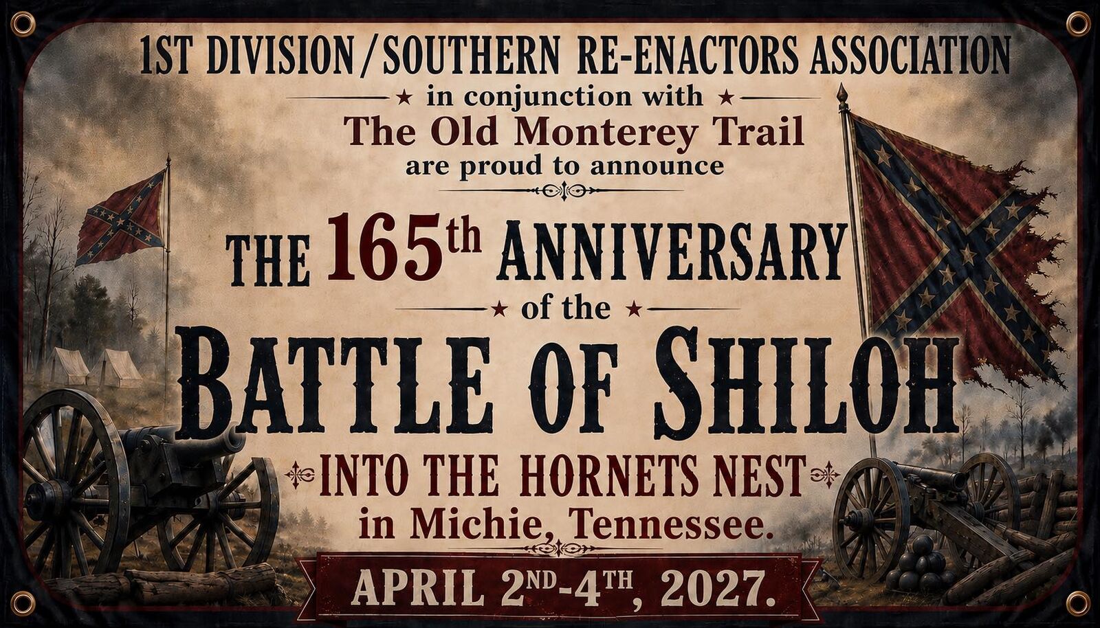 165th Anniversary of the Battle of Shiloh living history event in Michie, Tennessee