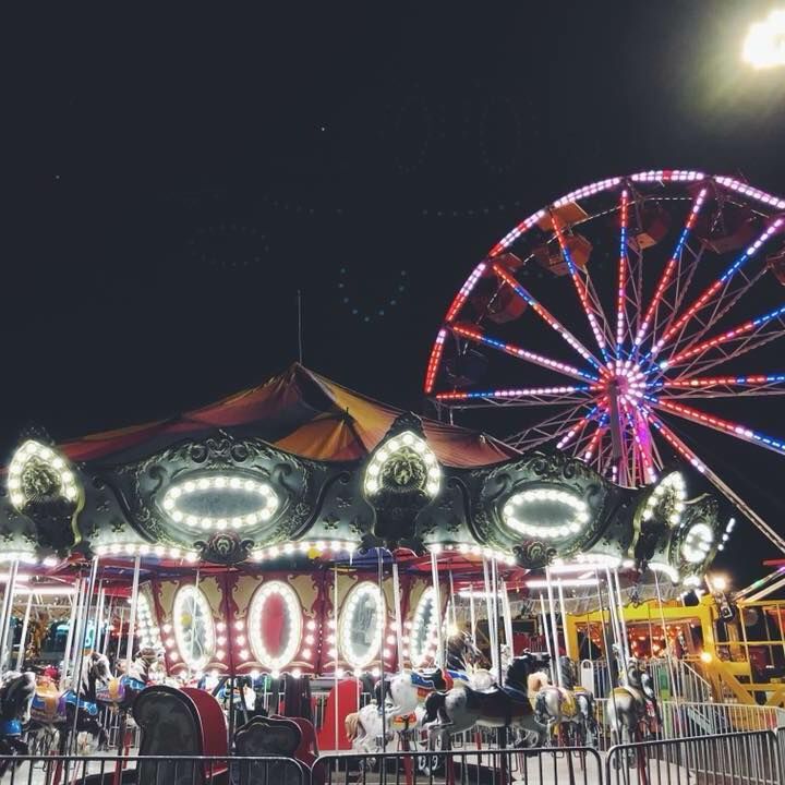 Carnival rides at the Buford Pusser Festival