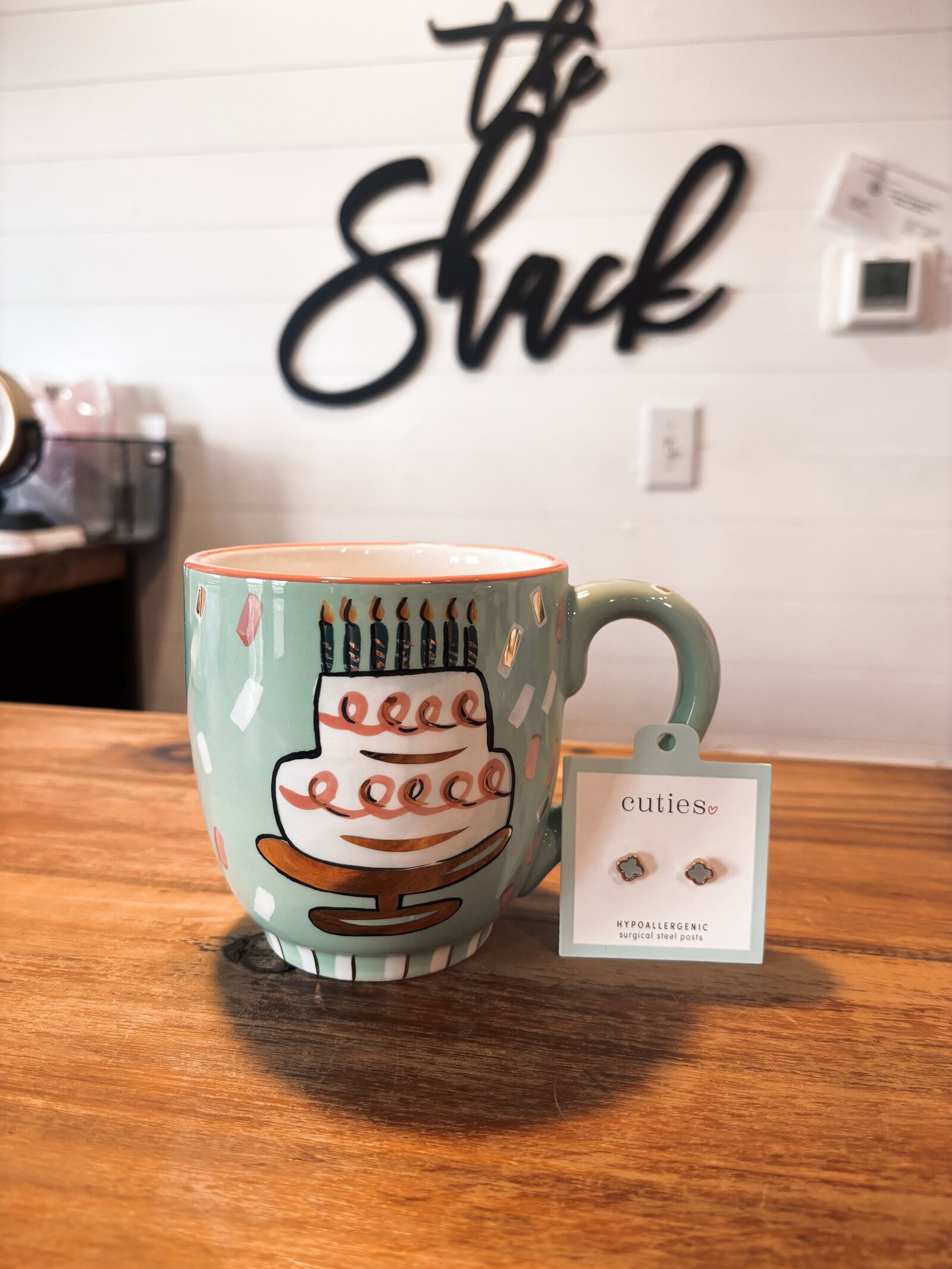 A handmade mug at The Shack in Selmer